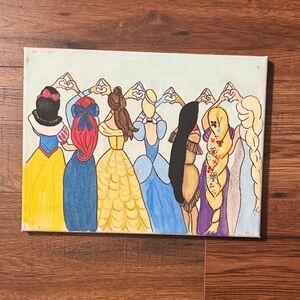 Sorority Princess AOll - Alpha Omicron Pi
Handmade Art Canvas